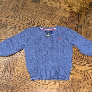Polo by Ralph Lauren Navy Cable Knit Sweater